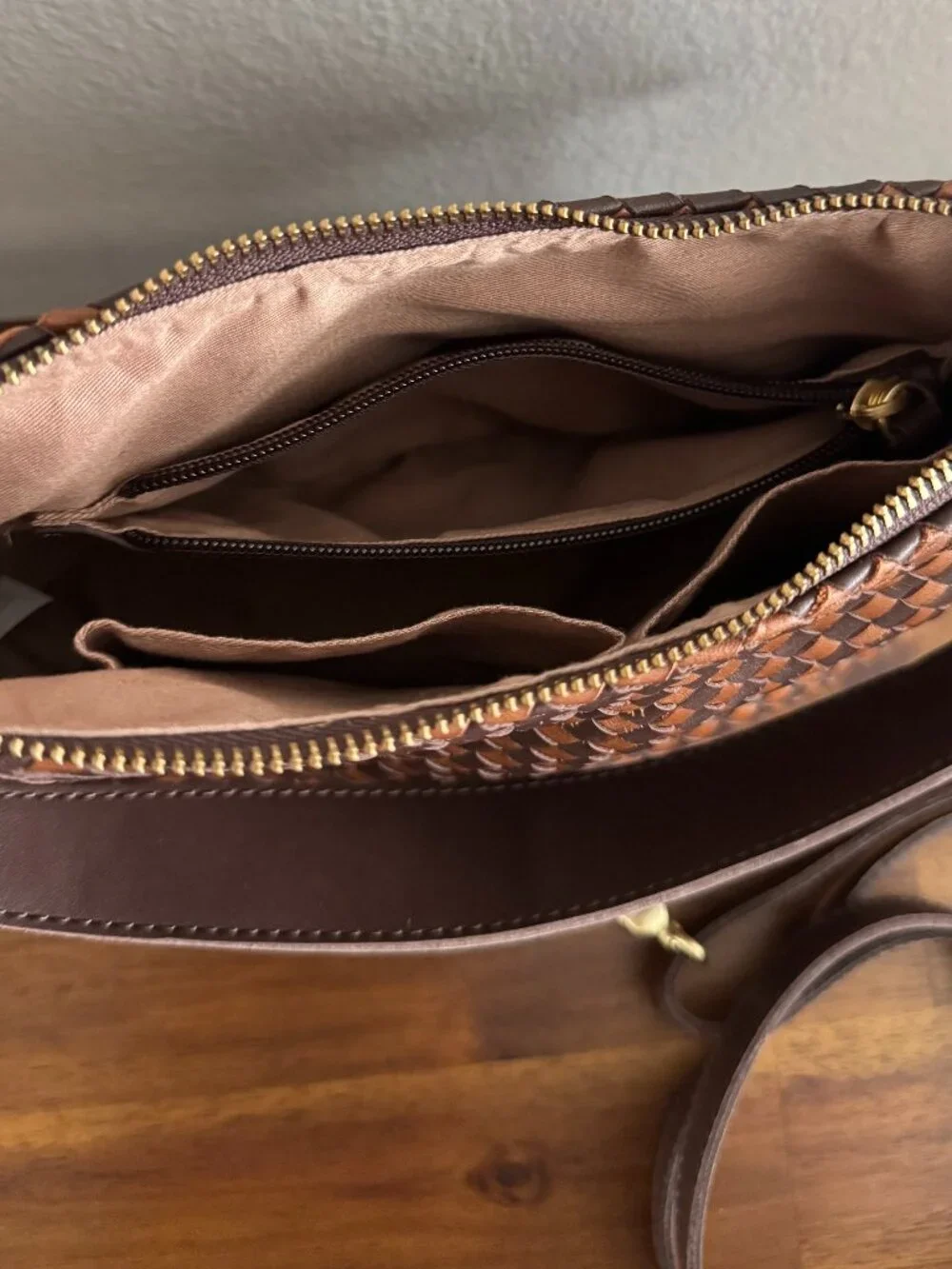 Juniper Small Hobo Shoulder Bag in Woven Leather - The Sak